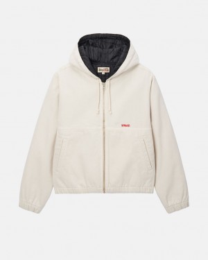 Stussy Arbeids Jacket Insulated Canvas Jakker Dame Beige Norge | ZTO-3461