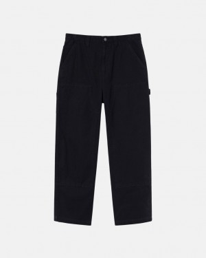 Stussy Arbeids Pant Canvas Bukse Dame Svarte Norge | BSF-0901