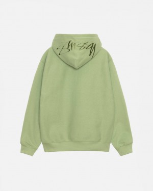 Stussy Back Hood Applique Hood Gensere Dame Grønn Norge | BAO-9719