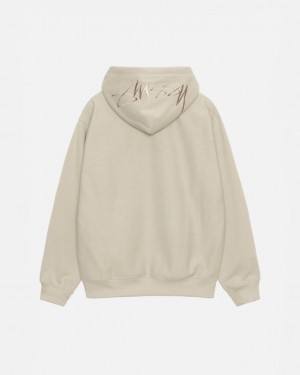 Stussy Back Hood Applique Hood Gensere Dame Khaki Norge | GCE-5851