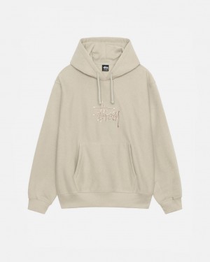 Stussy Basic Applique Hood Gensere Dame Khaki Norge | JIO-0118