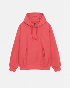 Stussy Basic Applique Hood Gensere Dame Rød Norge | KLJ-2526