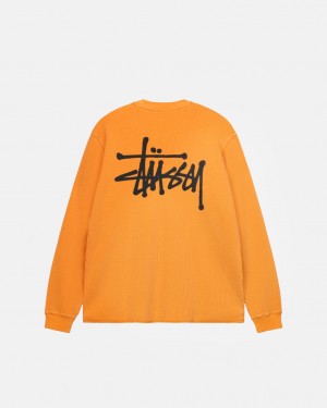 Stussy Basic Stock Ls Thermal Topper Dame Oransje Norge | HLM-8566