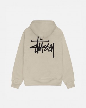 Stussy Basic Stüssy Hood Gensere Dame Khaki Norge | JZG-3700