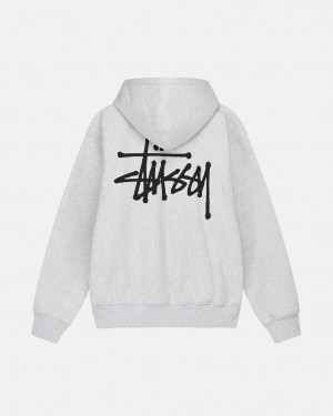 Stussy Basic Stüssy Hoodie Hettegenser Dame Grå Norge | GYA-8049