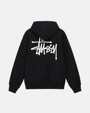 Stussy Basic Stüssy Hoodie Hettegenser Herre Svarte Norge | RBW-9405