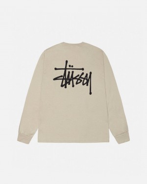 Stussy Basic Stüssy Ls Tee T Skjorte Dame Khaki Norge | MOD-3222