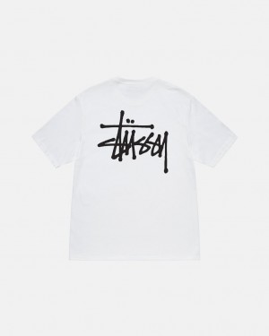 Stussy Basic Stüssy Tee T Skjorte Dame Hvite Norge | AVN-5146