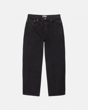 Stussy Big Ol' Jean Washed Canvas Bukse Dame Svarte Norge | JMT-8237