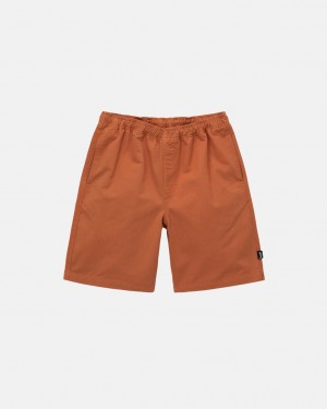 Stussy Brushed Beach Kort Shorts Dame Brune Norge | ILT-6933