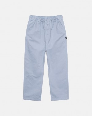 Stussy Brushed Beach Pant Bukse Dame Blå Norge | WOF-6277