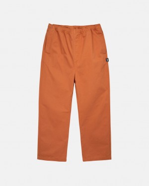 Stussy Brushed Beach Pant Bukse Dame Brune Norge | GYU-1445