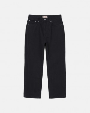 Stussy Classic Jean Overdyed Bukse Dame Svarte Norge | ILR-8181