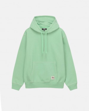 Stussy Contrast Stitch Label Hood Gensere Herre Grønn Norge | EZV-0536