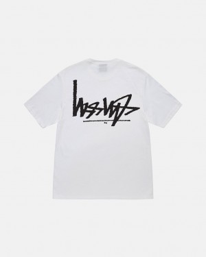 Stussy Flipped Tee T Skjorte Dame Hvite Norge | ZGG-9201