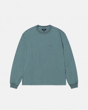 Stussy Lazy Ls Tee T Skjorte Dame Turkis Norge | CSK-1404