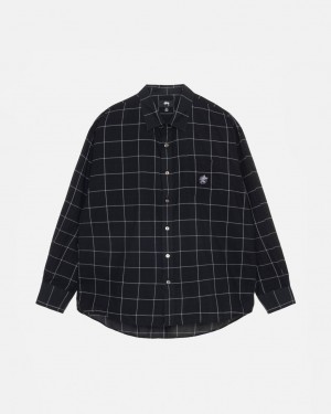 Stussy Light Weight Classic Shirt Skjorte Herre Svarte Norge | DKE-9449