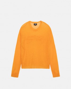 Stussy Loose Knit Genser Gensere Dame Oransje Norge | EWN-6350