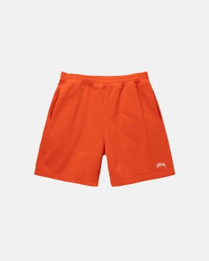 Stussy Overdyed Stock Logo Kort Gensere Dame Oransje Norge | PEW-4400