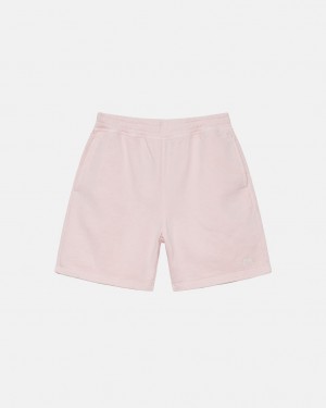 Stussy Overdyed Stock Logo Kort Shorts Dame Rosa Norge | OGB-4843