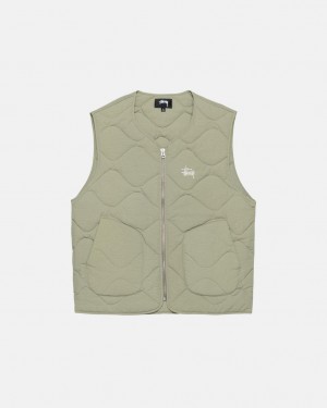 Stussy Recycled Nylon Liner Vest Vest Dame Brune Norge | PUG-2072