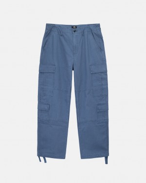 Stussy Ripstop Surplus Cargo Bukse Dame Blå Norge | CKR-5482