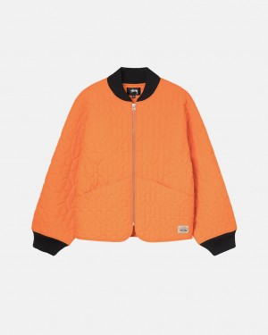 Stussy S Vattert Liner Jacket Jakker Dame Oransje Norge | LTI-4510