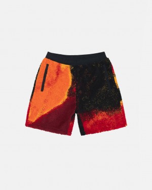 Stussy Sherpa Kort Shorts Dame Svarte Rød Norge | XLY-2956