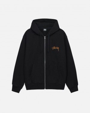 Stussy Skate Tough Zip Hoodie Hettegenser Herre Svarte Norge | THW-3462