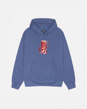 Stussy Soda Can Hoodie Hettegenser Dame Kongeblå Blå Norge | YSX-9301