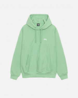 Stussy Stock Logo Hood Gensere Dame Grønn Norge | JQL-3535