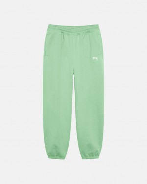 Stussy Stock Logo Sweatpant Joggebukser Herre Grønn Norge | BNG-7478