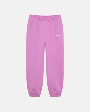 Stussy Stock Logo Sweatpant Joggebukser Herre Lilla Norge | HLQ-2694