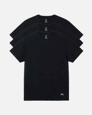 Stussy Stussy Undershirt Skjorte Herre Svarte Norge | WQB-0120