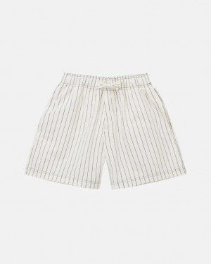 Stussy Tekla Poplin Pyjama Shorts Shorts Herre Beige Norge | OAN-3731