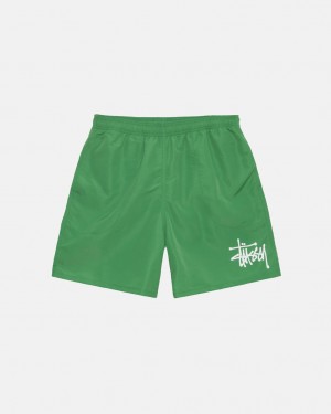 Stussy Vann Kort Big Basic Shorts Dame Grønn Norge | DVB-4868