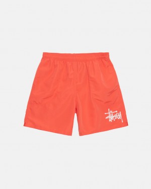 Stussy Vann Kort Big Basic Shorts Dame Korall Norge | NMS-1641