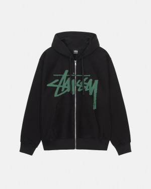 Stussy Venus Zip Hood Gensere Herre Svarte Norge | XGA-9608