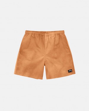 Stussy Wave Dye Nylon Kort Shorts Dame Oransje Norge | NKF-1109