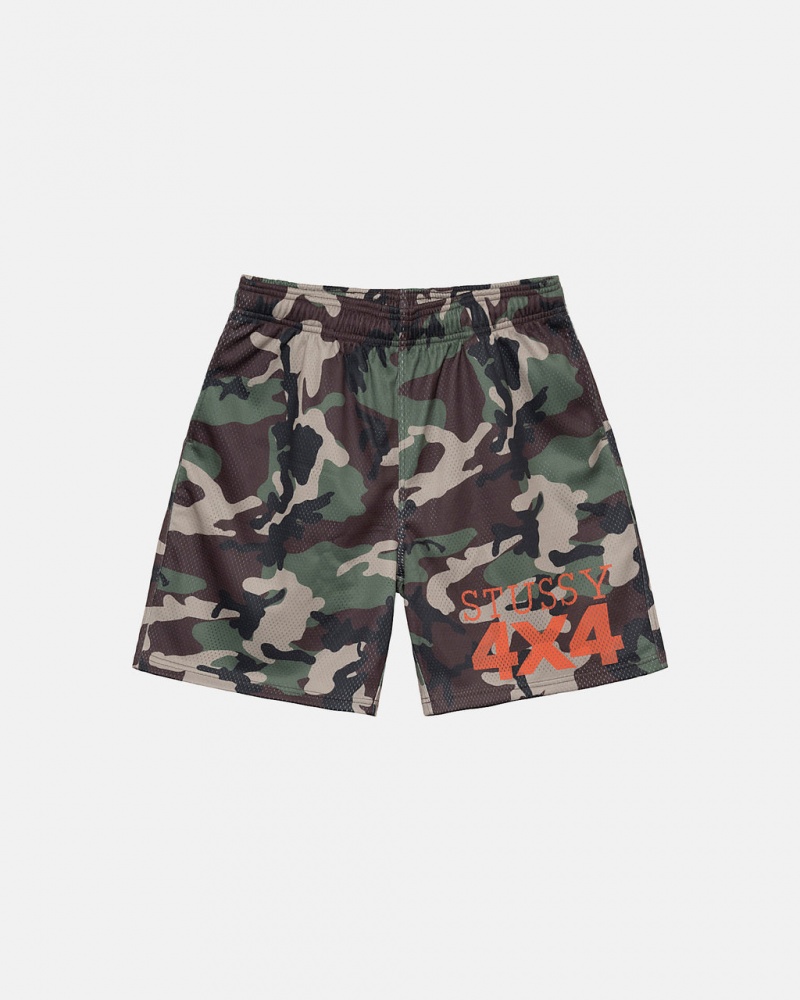 Stussy 4X4 Mesh Kort Shorts Dame Camouflage Norge | TUH-2030