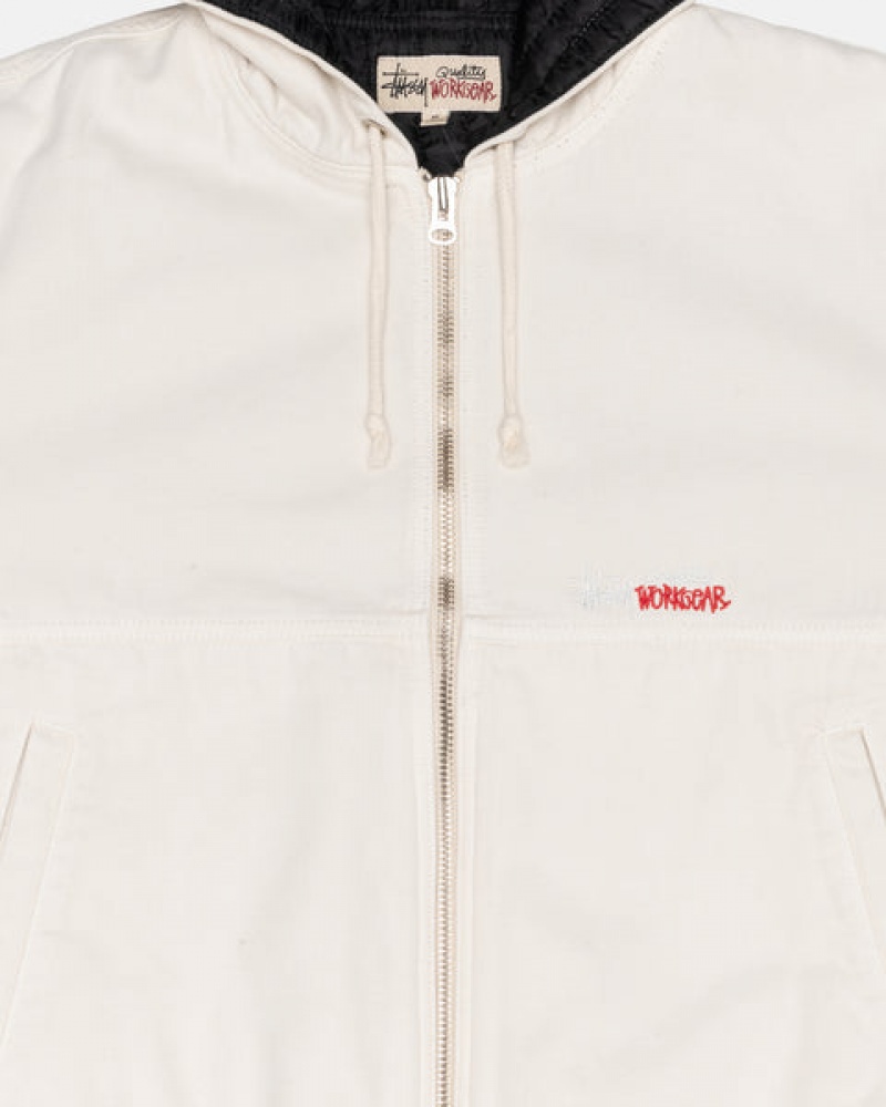 Stussy Arbeids Jacket Insulated Canvas Jakker Dame Beige Norge | ZTO-3461