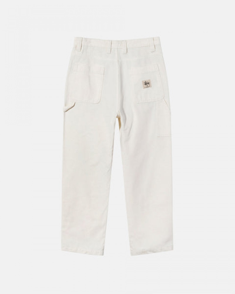 Stussy Arbeids Pant Canvas Bukse Dame Beige Norge | QXI-2648