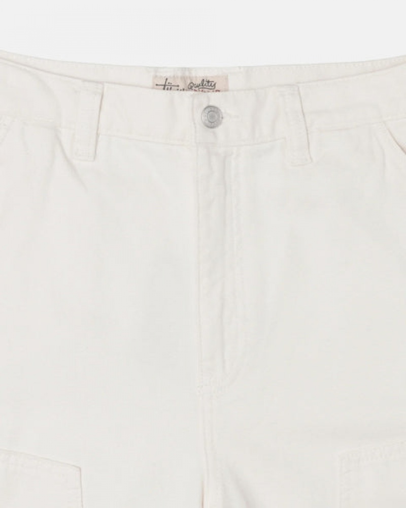 Stussy Arbeids Pant Canvas Bukse Dame Beige Norge | QXI-2648