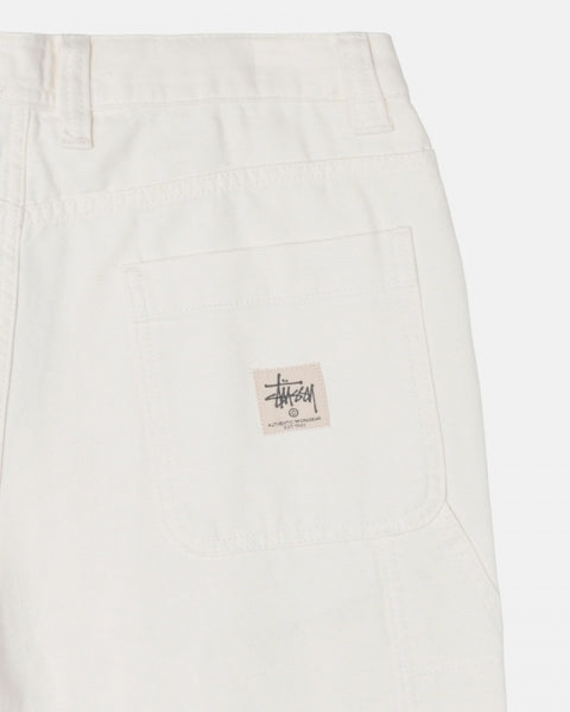 Stussy Arbeids Pant Canvas Bukse Dame Beige Norge | QXI-2648