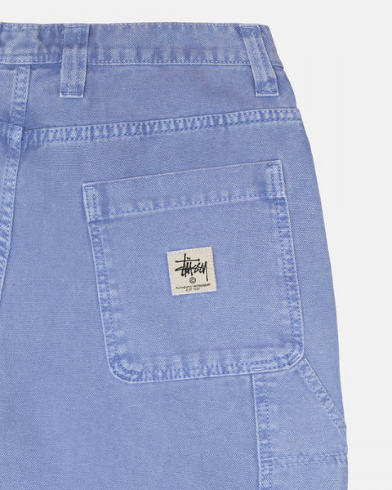 Stussy Arbeids Pant Canvas Bukse Dame Lilla Norge | ZGK-5099