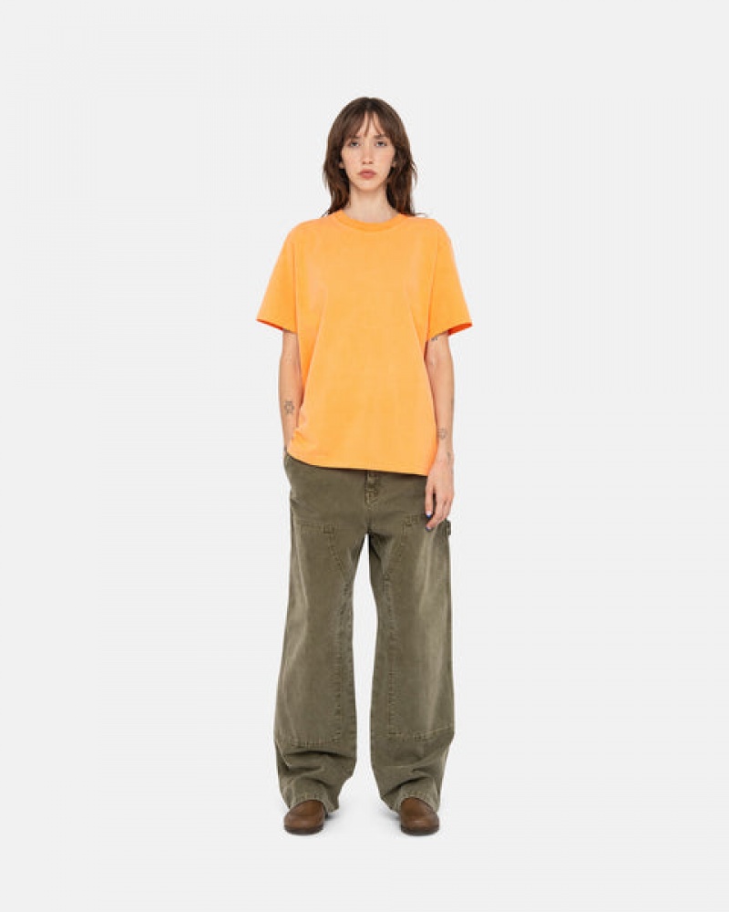 Stussy Arbeids Pant Canvas Bukse Dame Olivengrønne Norge | YWU-7128