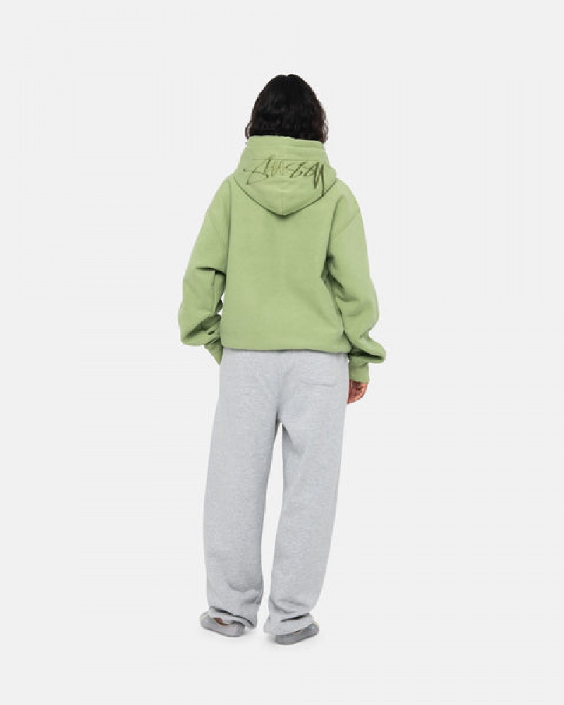 Stussy Back Hood Applique Hood Gensere Dame Grønn Norge | BAO-9719