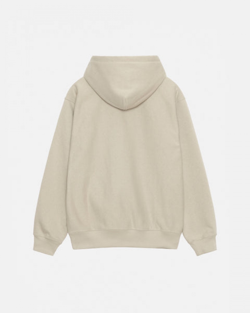 Stussy Basic Applique Hood Gensere Herre Khaki Norge | WDO-9272