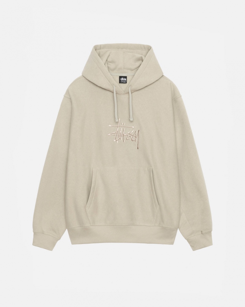 Stussy Basic Applique Hood Gensere Herre Khaki Norge | WDO-9272