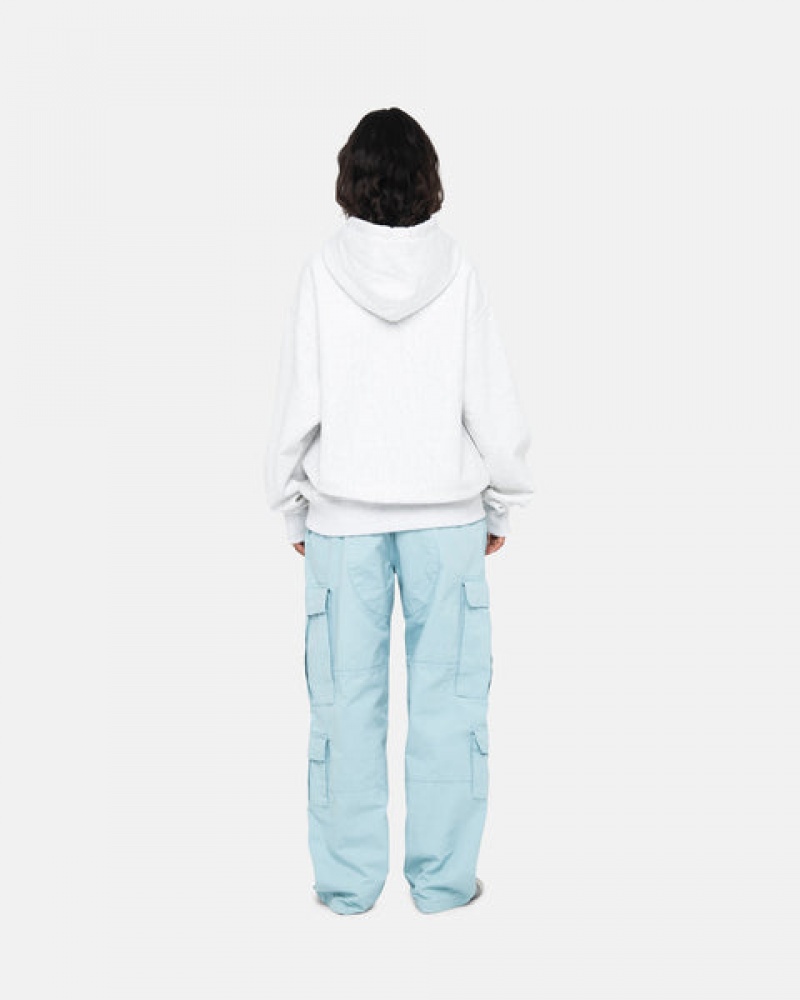 Stussy Basic Applique Hoodie Hettegenser Dame Grå Norge | NJC-8076